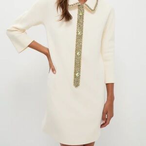 Tuckernuck white cream embellished Nicola dress